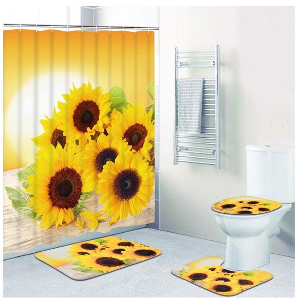 Accessories Sunflowers Shower Curtain Sets Poshmark